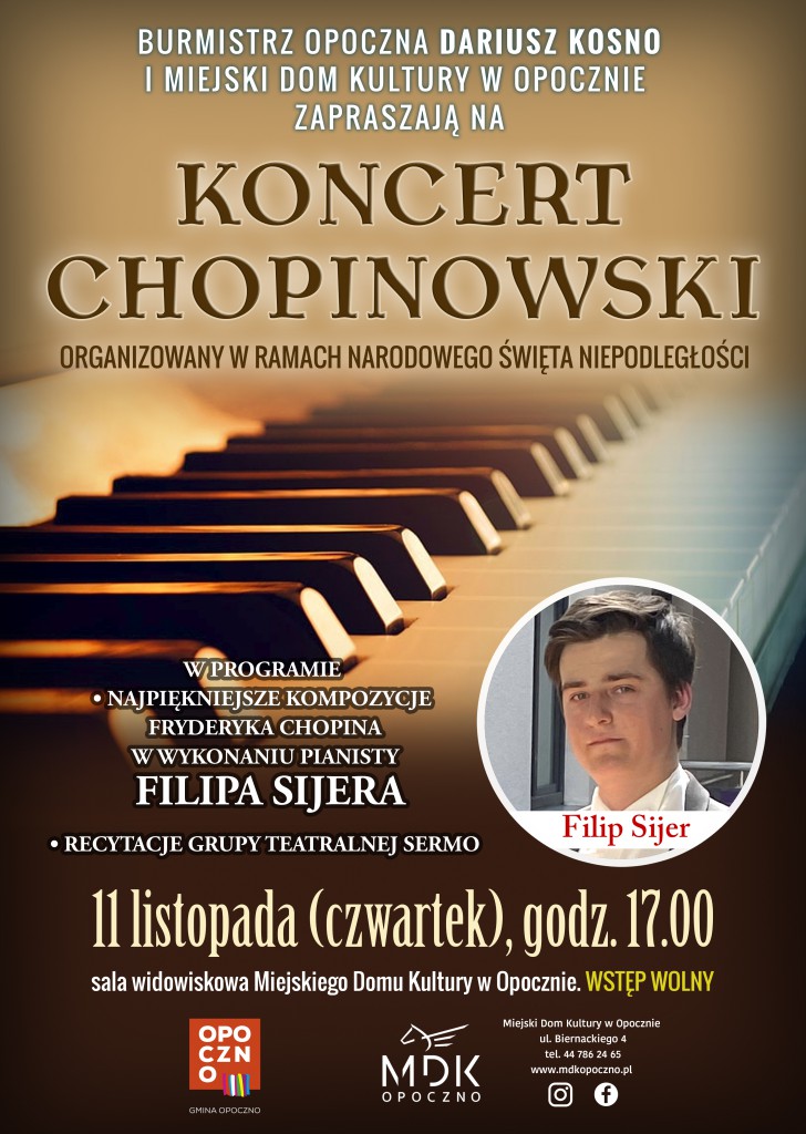 Koncert Chopinowski w MDK!