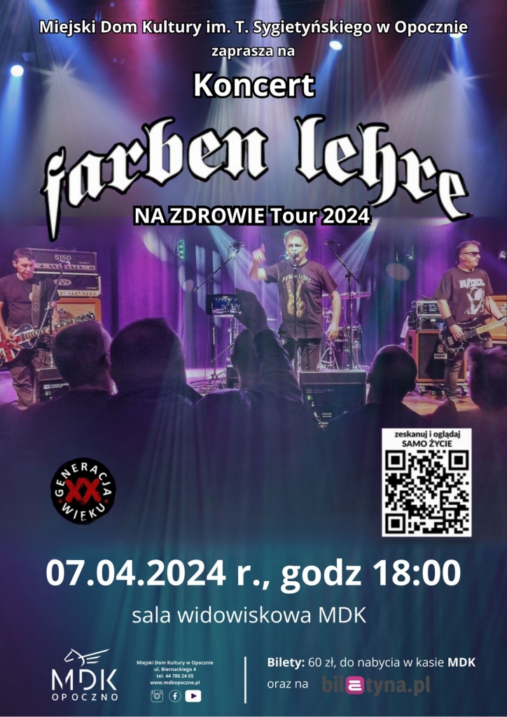Farben Lehre - Polski Punk Rock w MDK Opoczno!