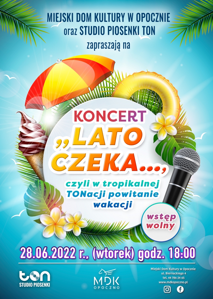 Plakat promujący koncert