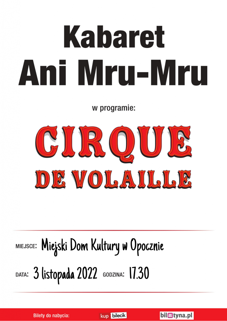 ANI MRU-MRU: Cirque de volaille