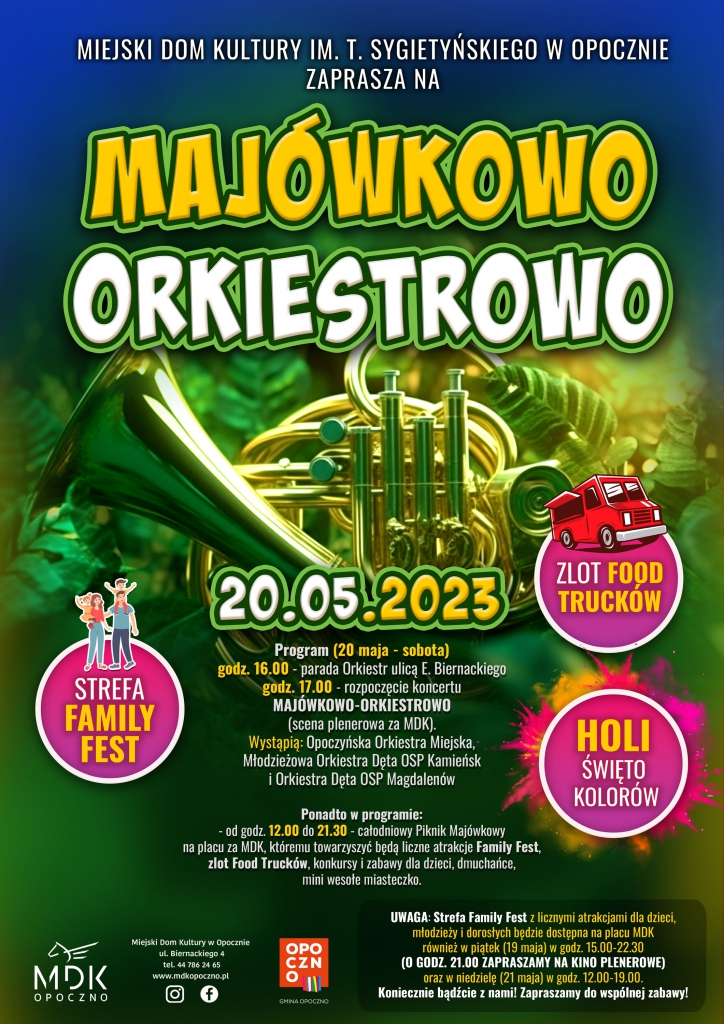 MAJÓWKOWO - ORKIESTROWO – zapraszamy na plac przy MDK