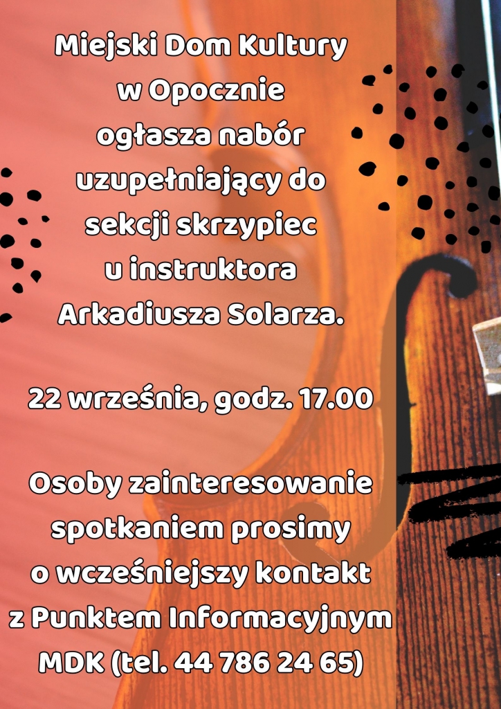 Plakat promujący wydarzenie