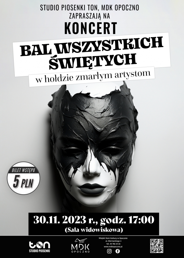 Bal wszystkich świętych - zapraszamy na koncert