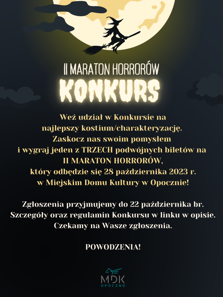 Najlepszy kostium/charakteryzacja! Ogłaszamy Konkurs z okazji II MARATONU HORRORÓW