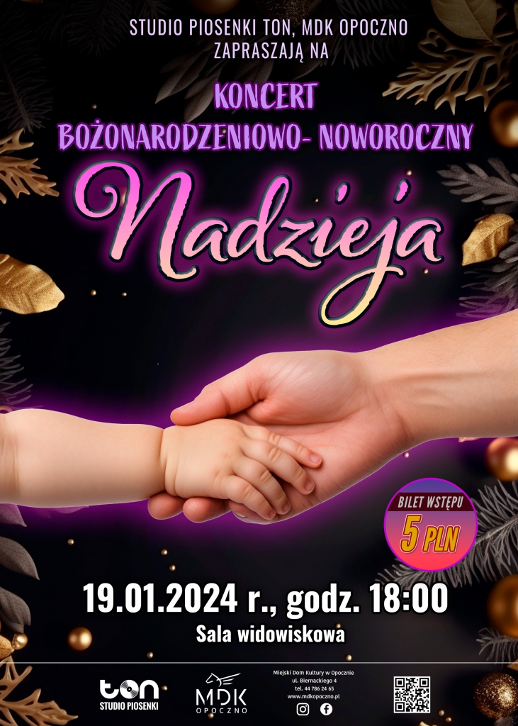 Zapraszamy na koncert pełen NADZIEI