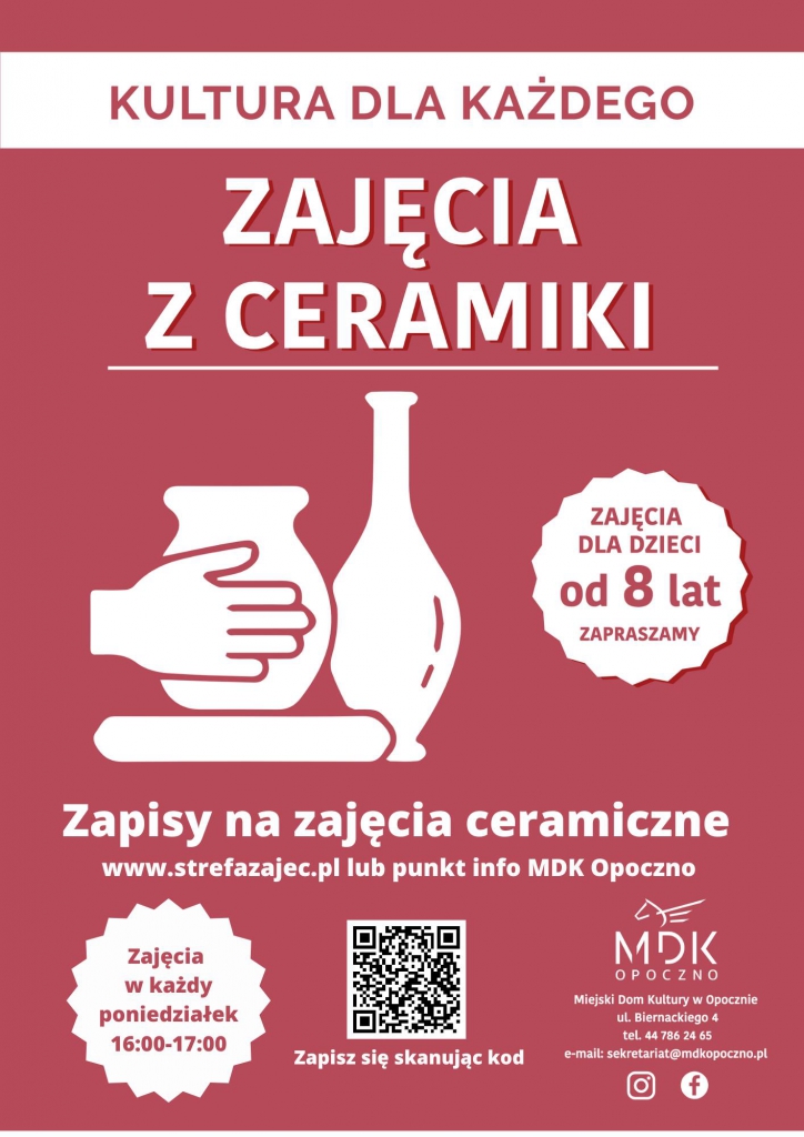 Startują zajęcia ceramiczne