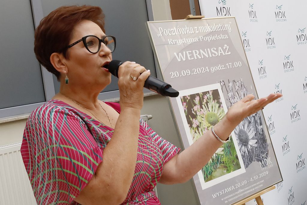 Grażyna Olejnik podczas występu