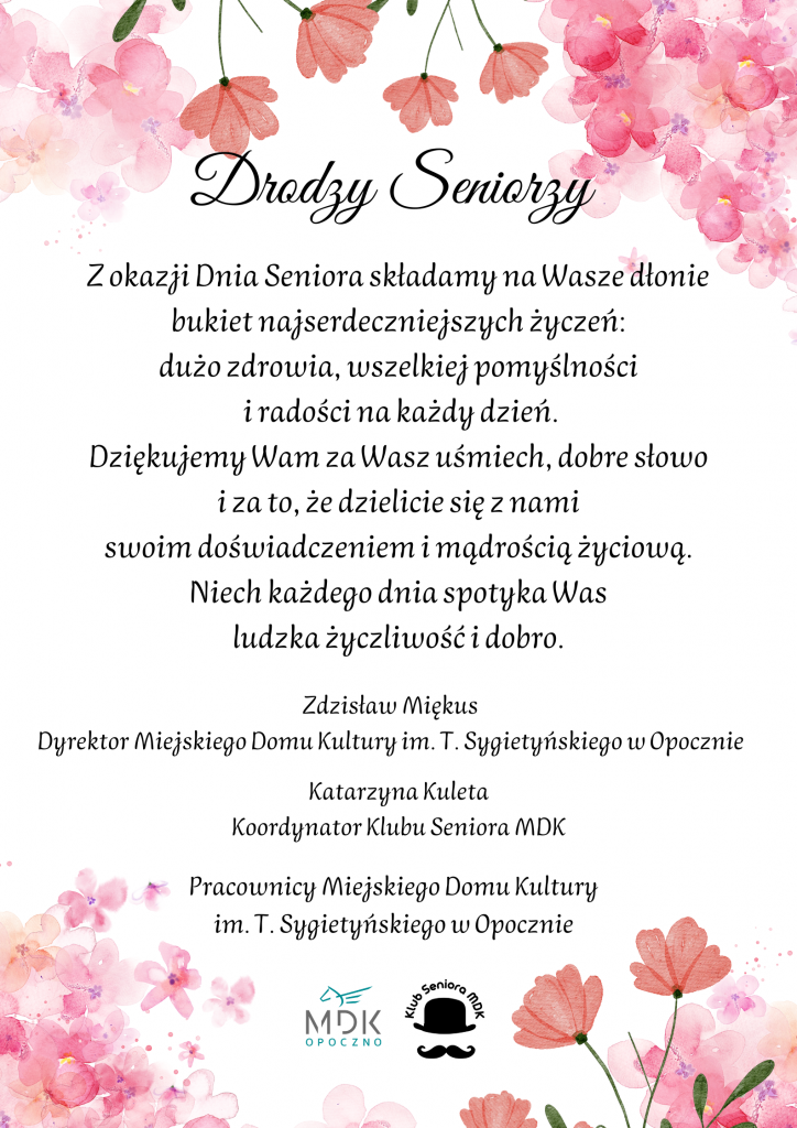 Życzenia dla Seniorów