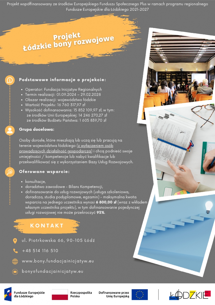 ŁÓDZKIE BONY ROZWOJOWE