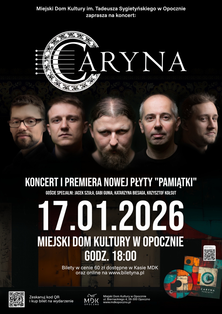 CARYNA - Premiera płyty "Pamiątki" w MDK OPOCZNO