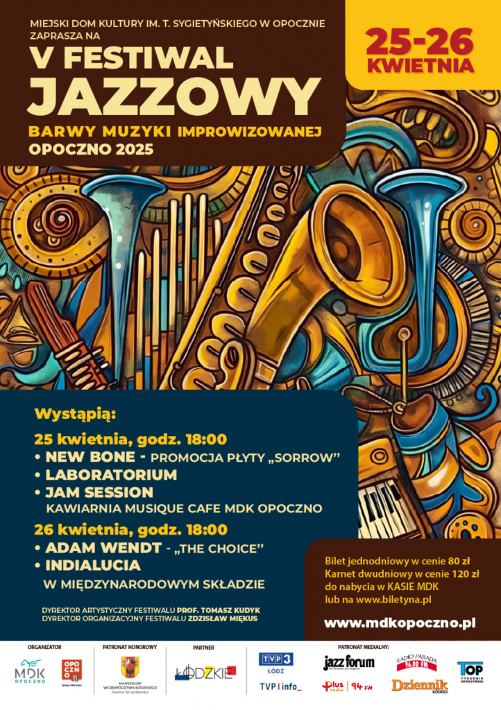 Prawdziwa plejada jazzowych artystów w MDK! Zapraszamy na tegoroczną edycję Festiwalu Jazzowego!