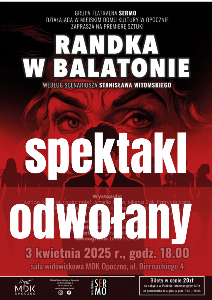 Spektakl odwołany