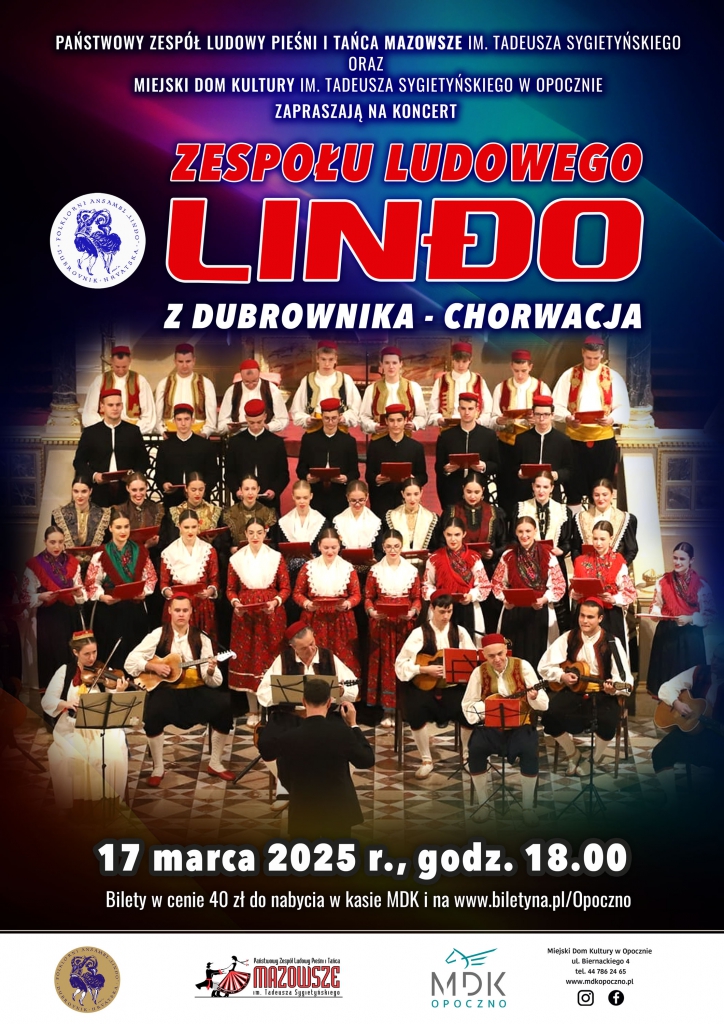 Kliknij, aby przeczytać artykuł Chorwacki Zespół Folklorystyczny Lindo wystąpi w MDK-u Chorwacki Zespół Folklorystyczny Lindo wystąpi w MDK-u