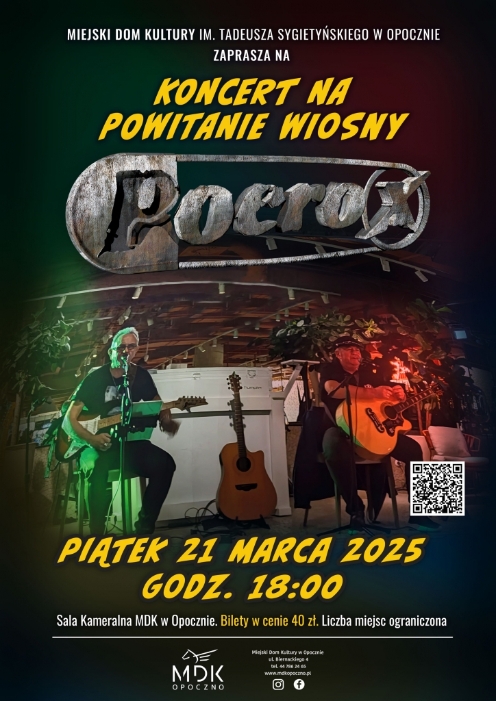 Kliknij, aby przeczytać artykuł Zespół Poerox w Miejskim Domu Kultury Zespół Poerox w Miejskim Domu Kultury