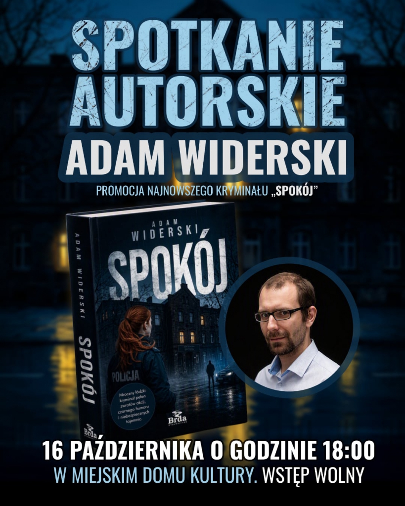 Kryminalne tajemnice w MDK. Spotkanie z Adamem Widerskim Kryminalne tajemnice w MDK. Spotkanie z Adamem Widerskim