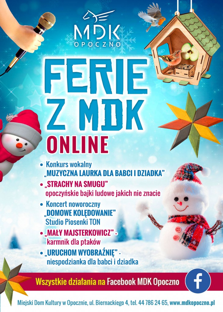 Ferie zimowe z MDK - online