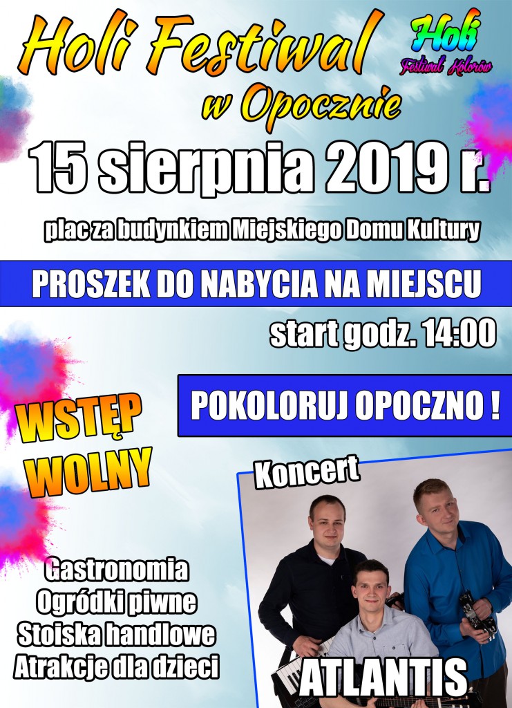  Holi Festiwal Święto Kolorów w Opocznie