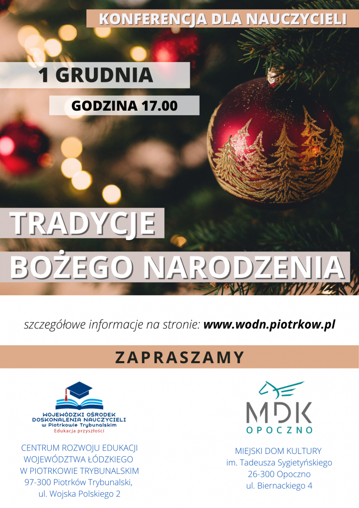 Tradycje Bożego Narodzenia - konferencja online