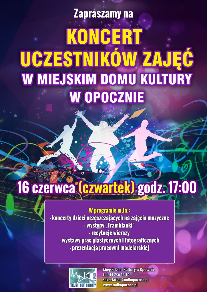 Koncert uczestników zajęć MDK