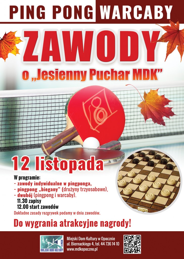  Turniej ping-ponga „O Jesienny Puchar MDK”