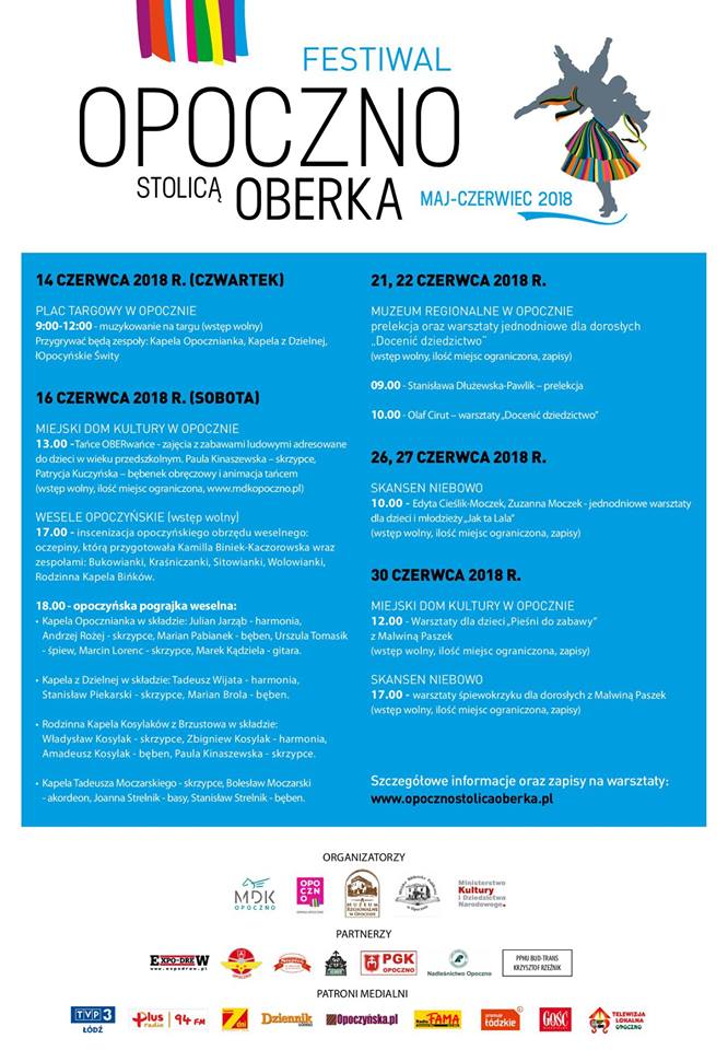 Opoczno stolicą oberka 2018 - program