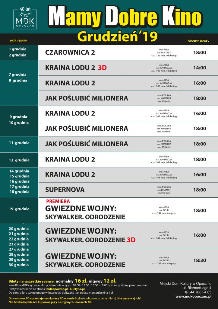 Grudzień w Kinie MDK