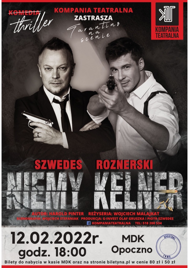 „Niemy kelner” na Walentynki w MDK!