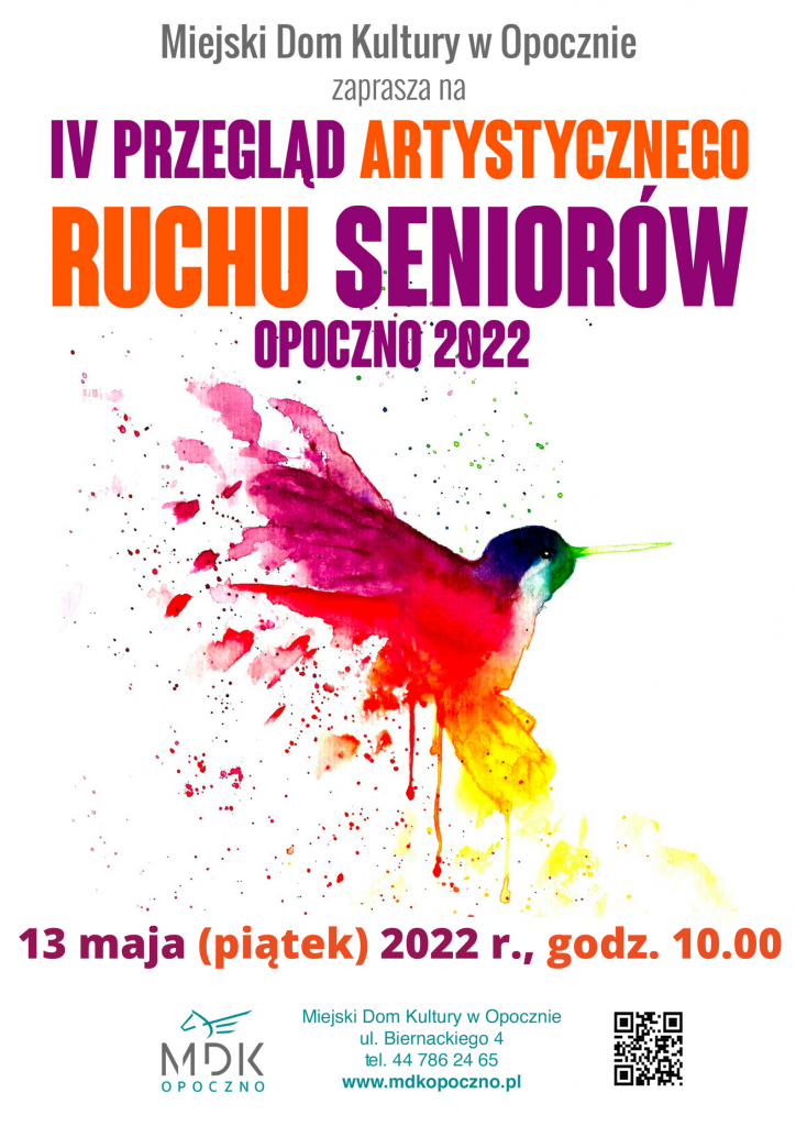  IV Przegląd Artystycznego Ruchu Seniorów - harmonogram występów