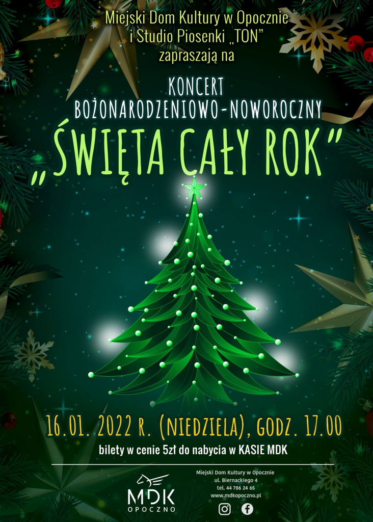 Plakat promujący koncert