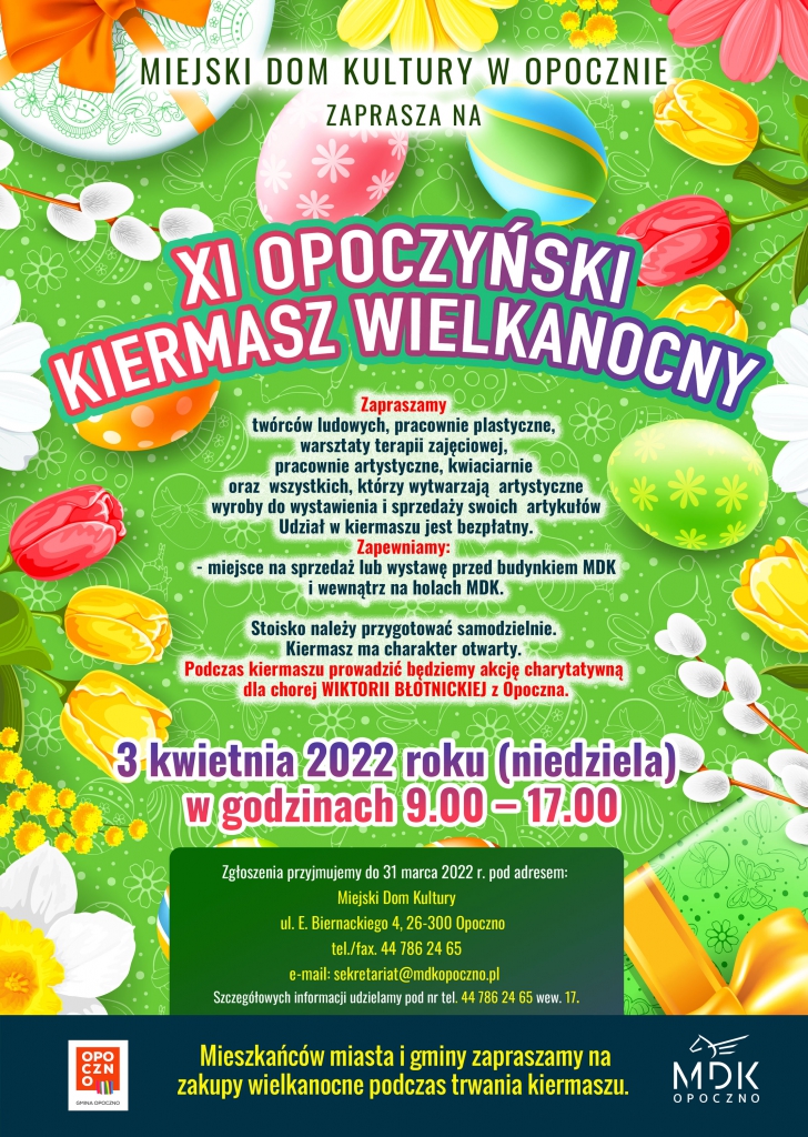 Plakat zapowiadający Kiermasz