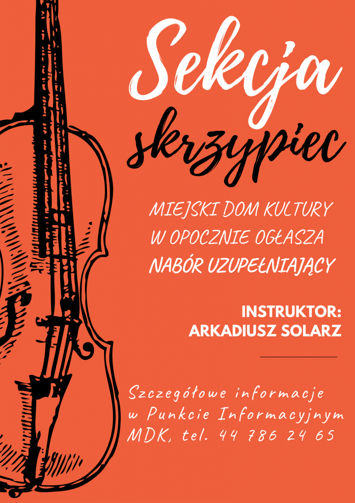 Plakat - skrzypce