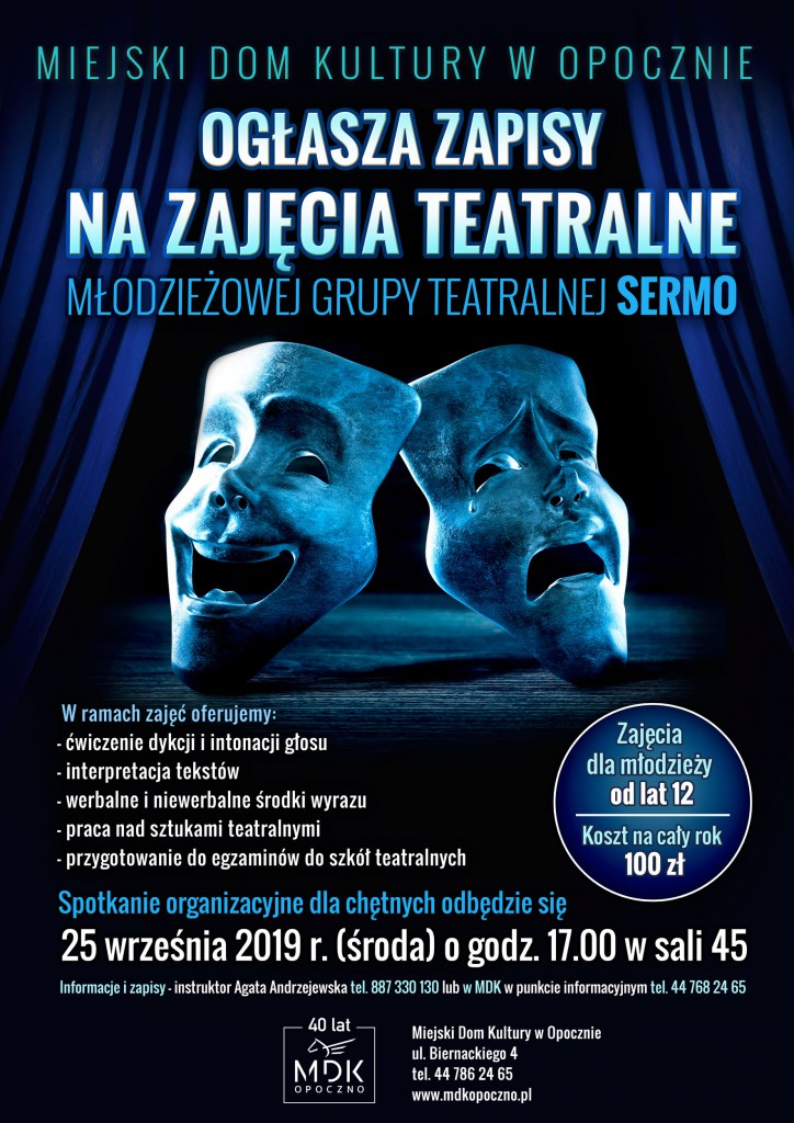 Zapisy na zajęcia teatralne