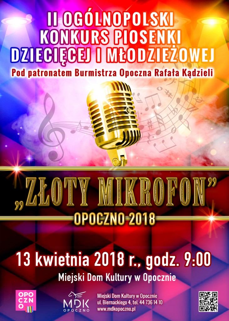 Harmonogram konkursu "Złoty Mikrofon" 2018