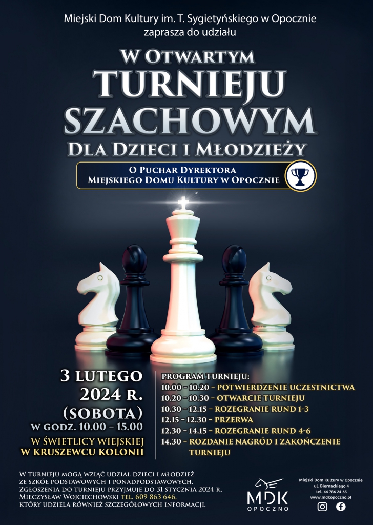 Zapraszamy na Turniej Szachowy